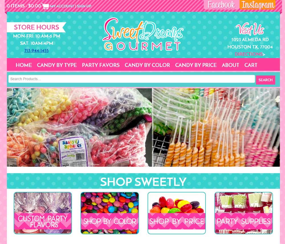 Candy site Design